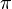 \pi \,