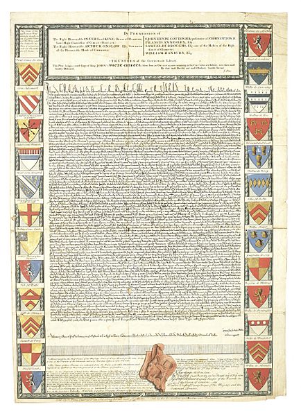 Magna Carta - John Pine engraving 1733